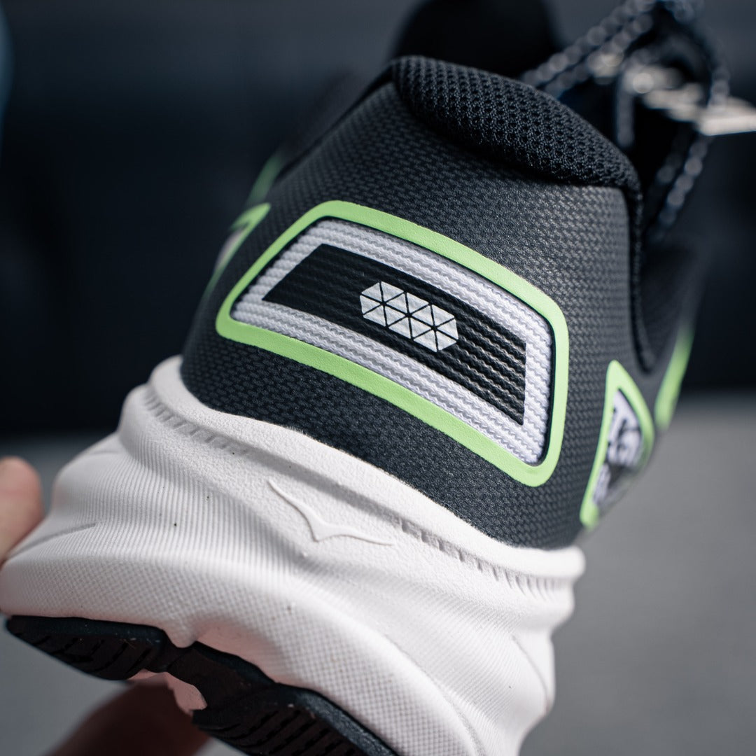 HOKA "White/Green" Low-Top Mesh Lifestyle Sneakers