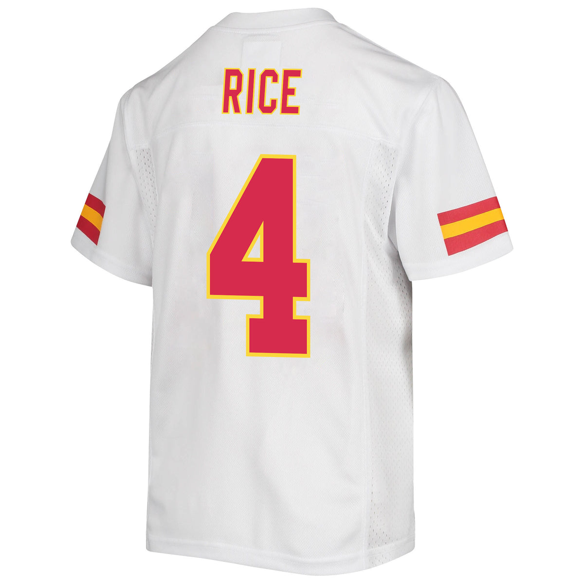 Rashee Rice 4 Kansas City Chiefs Game Jersey - Youth, White