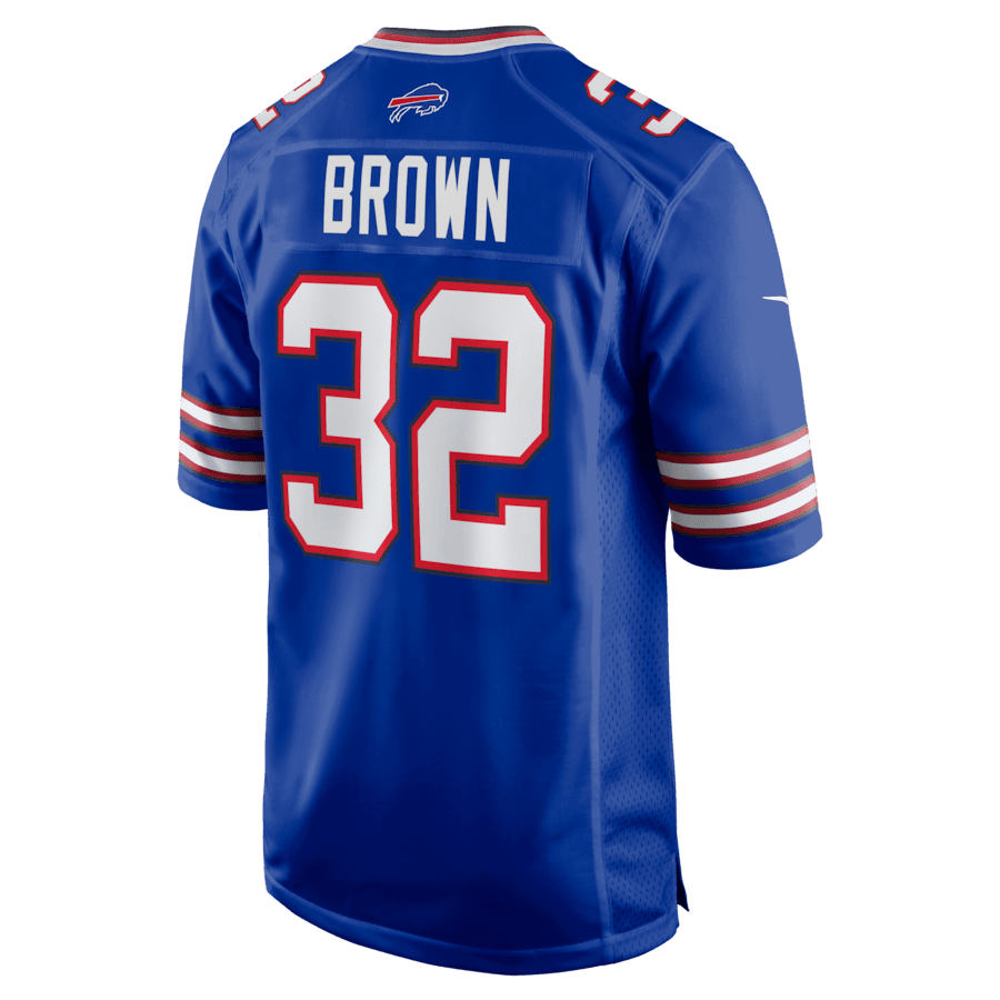 Kyron Brown 32 Buffalo Bills Game Men Jersey - Royal