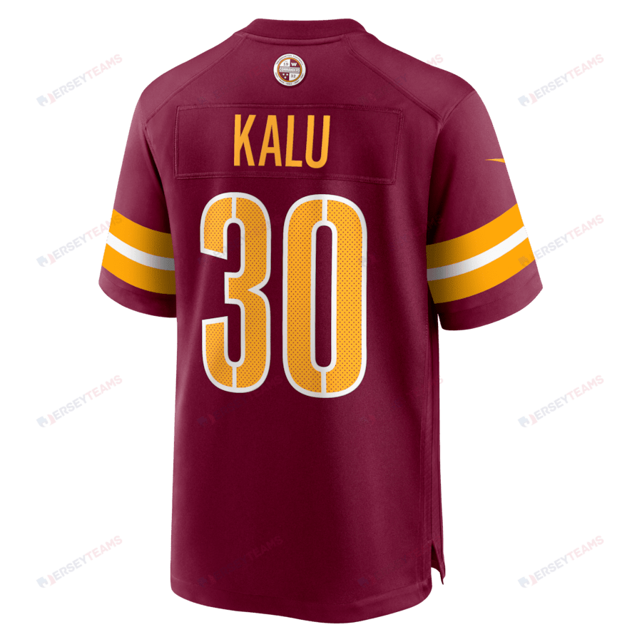 Joshua Kalu 30 Washington Commanders Game Men Jersey - Burgundy