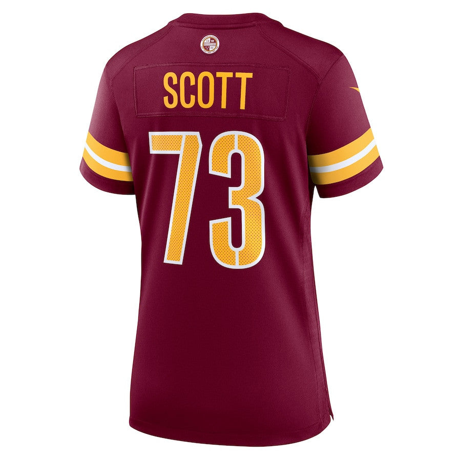 Trent Scott 73 Washington Commanders Women's Game Jersey - Burgundy