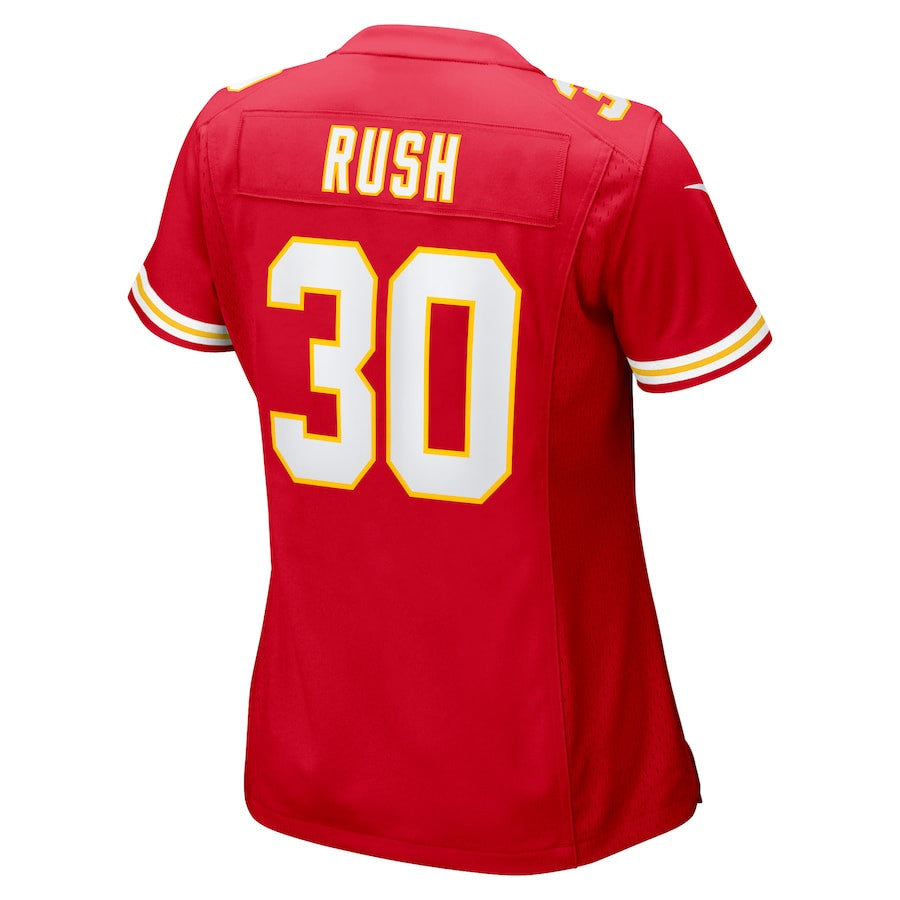Darius Rush 30 Kansas City Chiefs Game Women Jersey - Red
