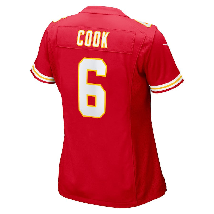 Bryan Cook 6 Kansas City Chiefs Game Women Jersey - Red
