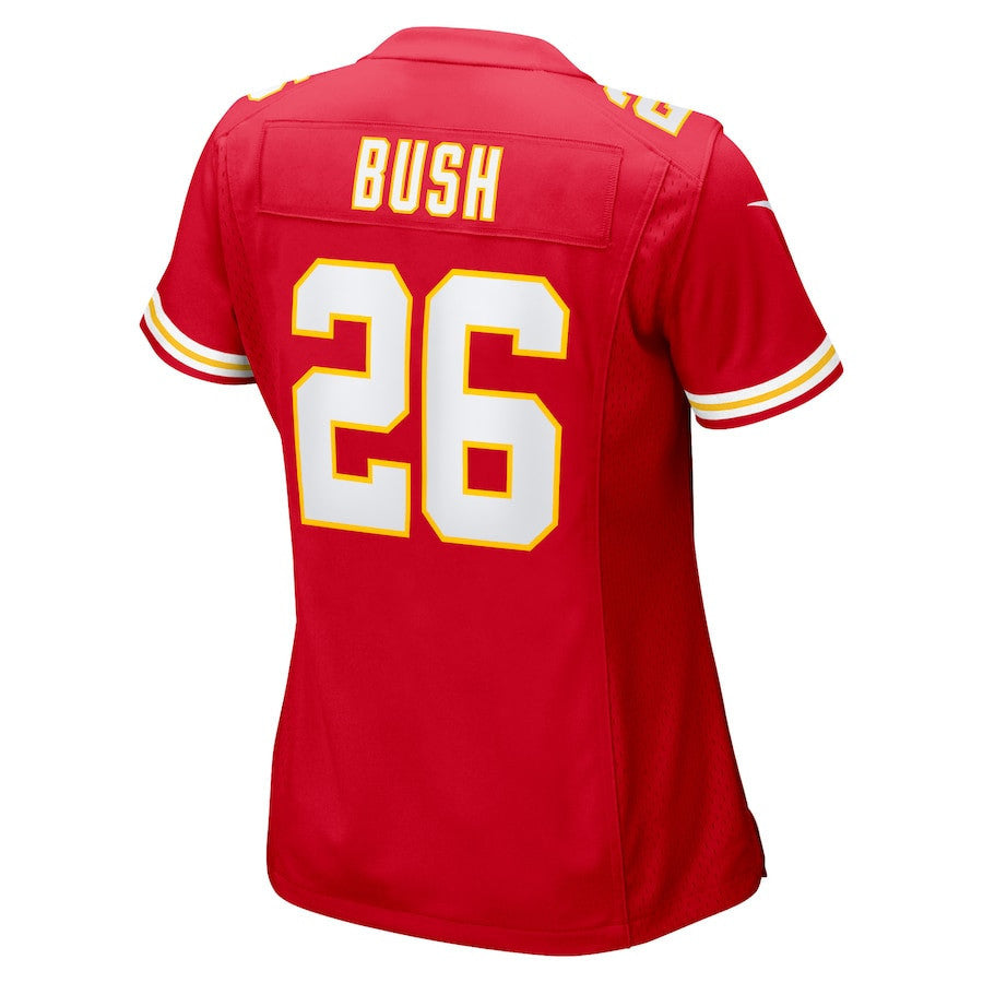 Deon Bush 26 Kansas City Chiefs Game Women Jersey - Red
