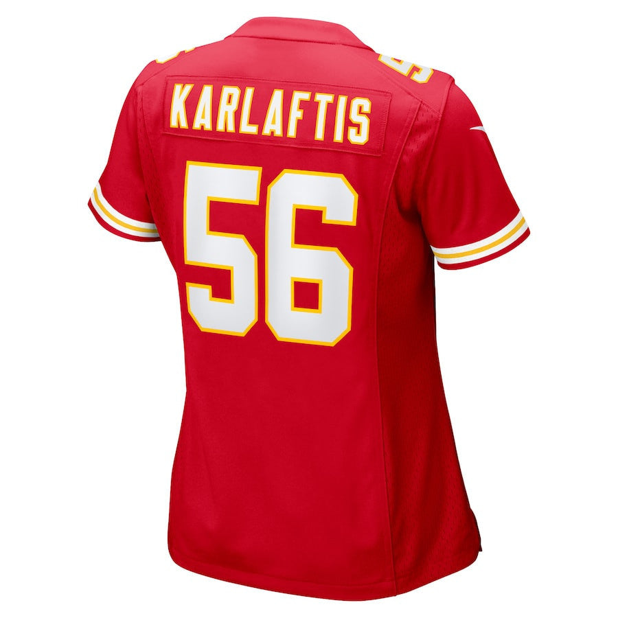 George Karlaftis 56 Kansas City Chiefs Game Women Jersey - Red