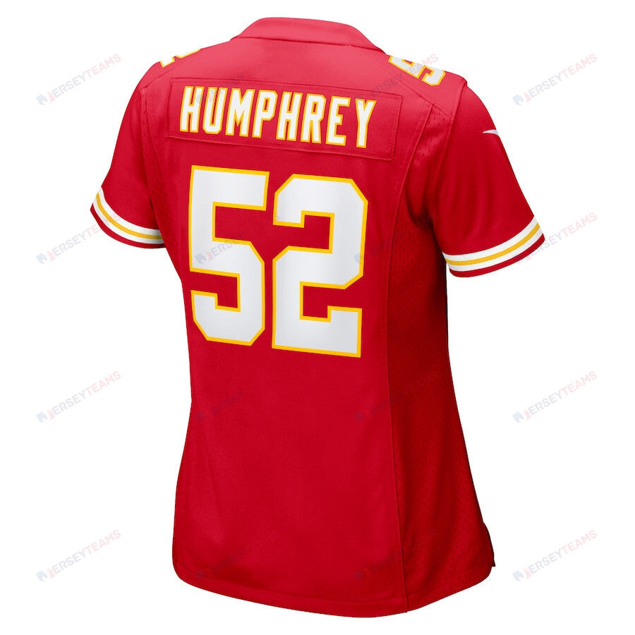 Creed Humphrey 52 Kansas City Chiefs Game Women Jersey - Red