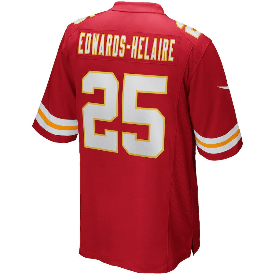 Clyde Edwards-Helaire 25 Kansas City Chiefs Game Men Jersey - Red