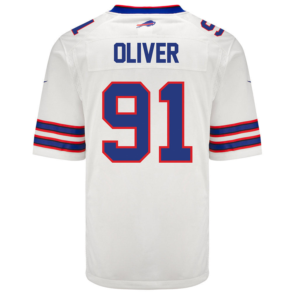Ed Oliver 91 Buffalo Bills Men Away Game Jersey - White