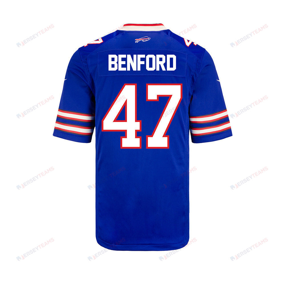 Christian Benford 47 Buffalo Bills YOUTH Home Game Jersey - Royal