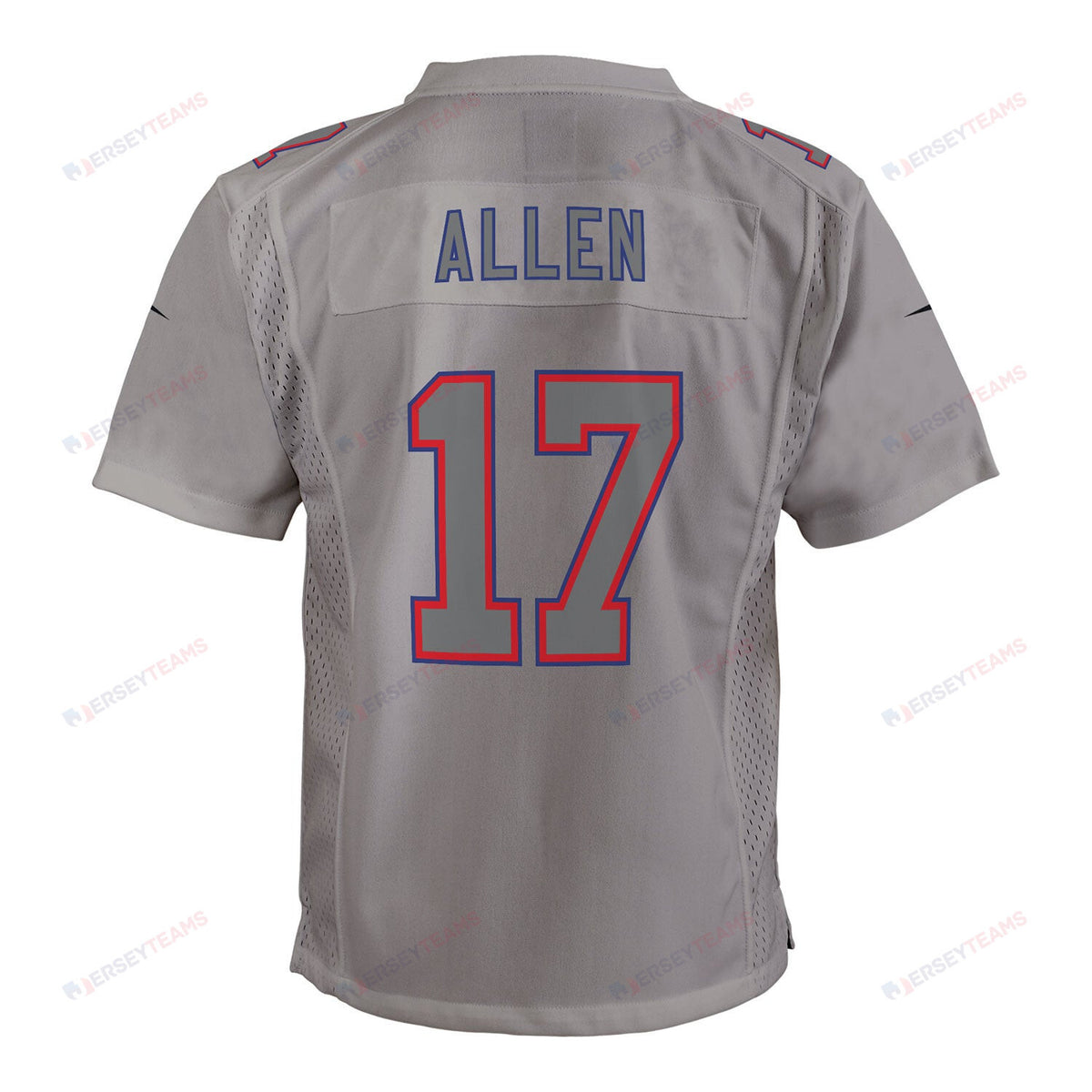 Josh Allen 17 Buffalo Bills YOUTH Atmosphere Fashion Game Jersey - Gray