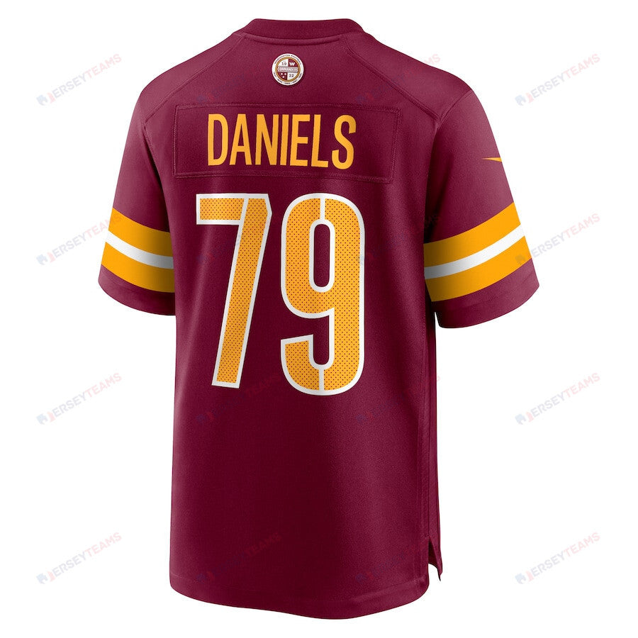 Braeden Daniels 79 Washington Commanders Men Game Jersey - Burgundy