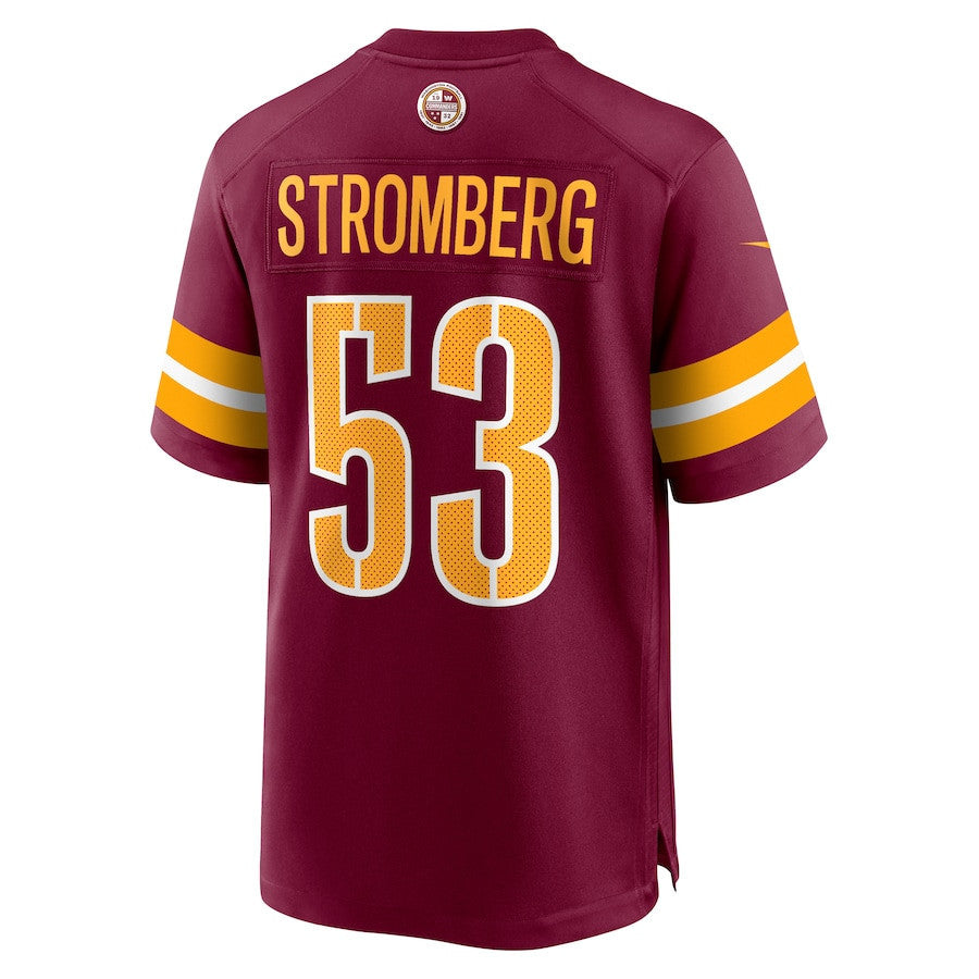 Ricky Stromberg 53 Washington Commanders Men Game Jersey - Burgundy