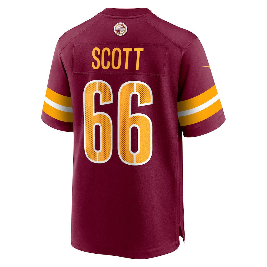 Trenton Scott 66 Washington Commanders Men Game Jersey - Burgundy