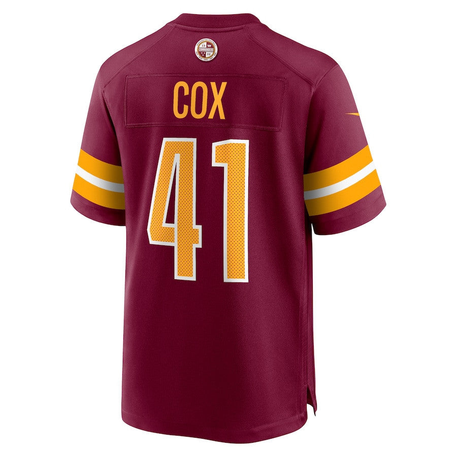 Jabril Cox 41 Washington Commanders Men Game Jersey - Burgundy