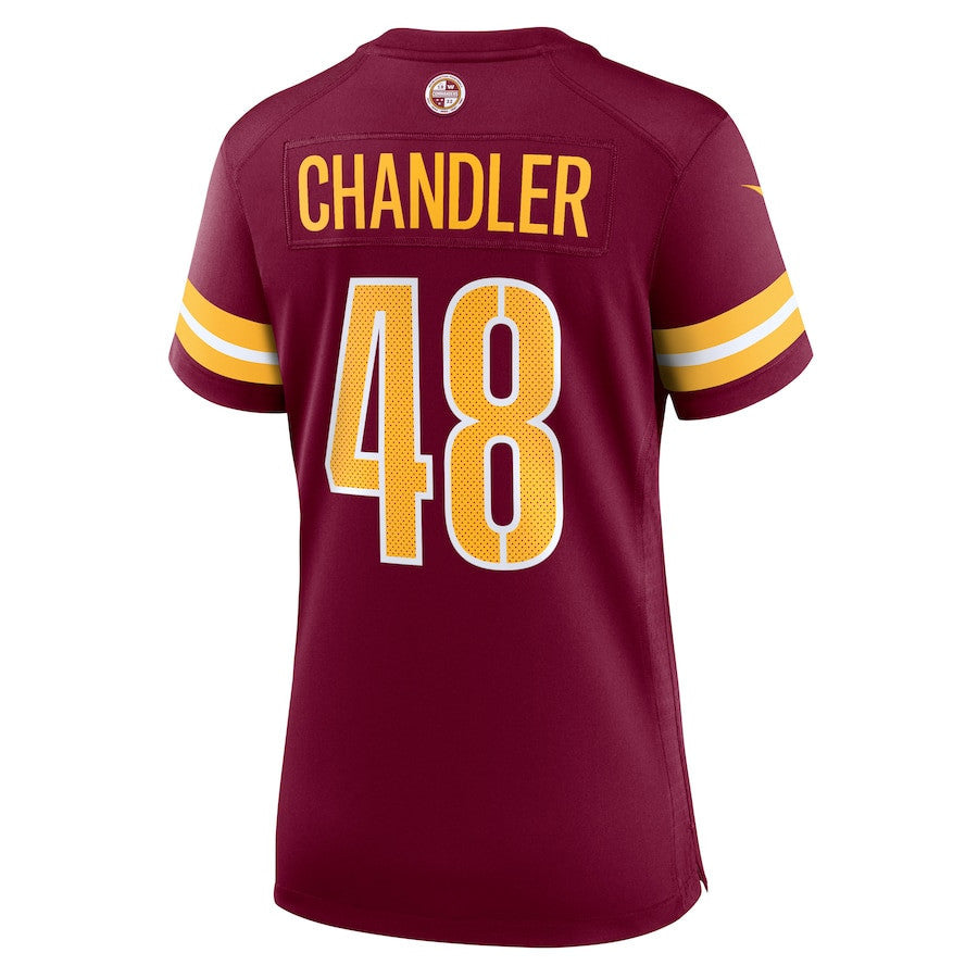 Sean Chandler 48 Washington Commanders Women Game Jersey - Burgundy