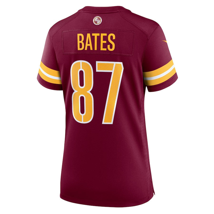 John Bates 87 Washington Commanders Women Game Jersey - Burgundy