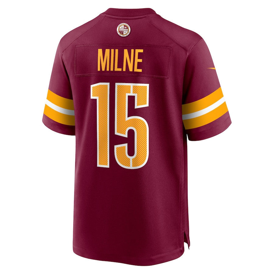 Dax Milne 15 Washington Commanders Men Game Jersey - Burgundy