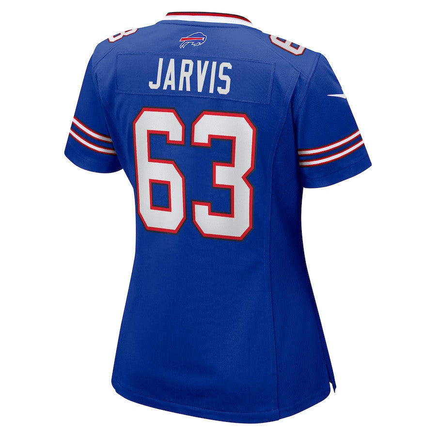 Kevin Jarvis 63 Buffalo Bills Women Team Game Jersey - Royal