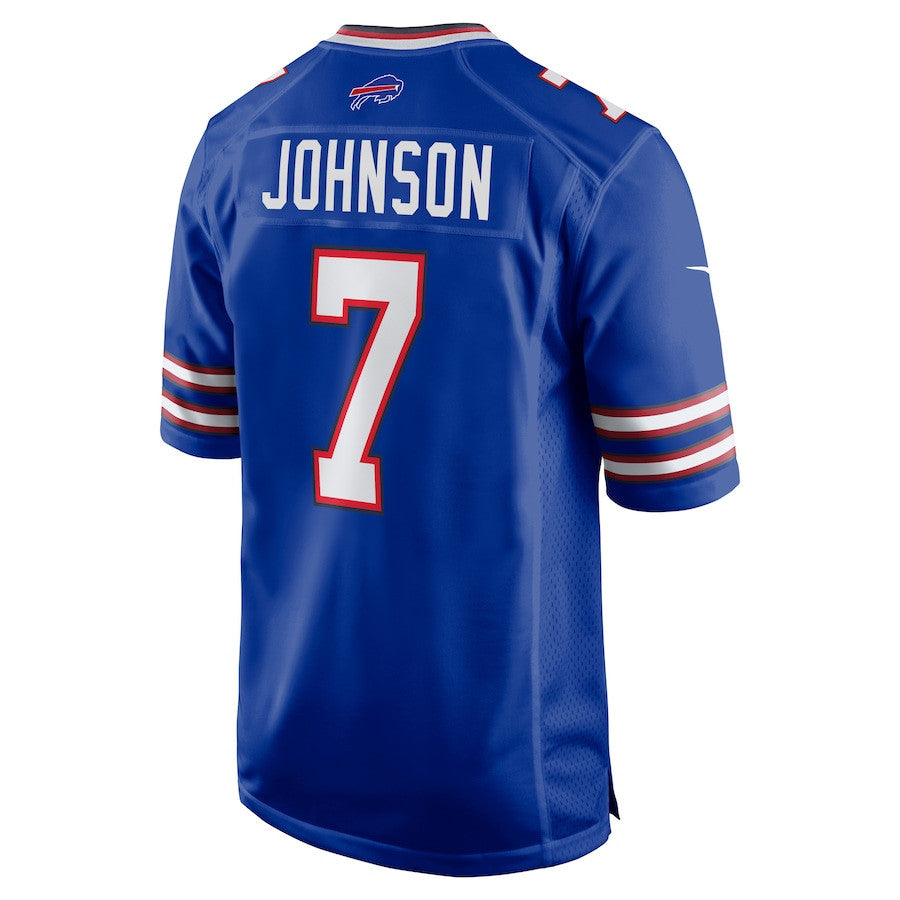 Taron Johnson 7 Buffalo Bills Men Game Jersey - Royal