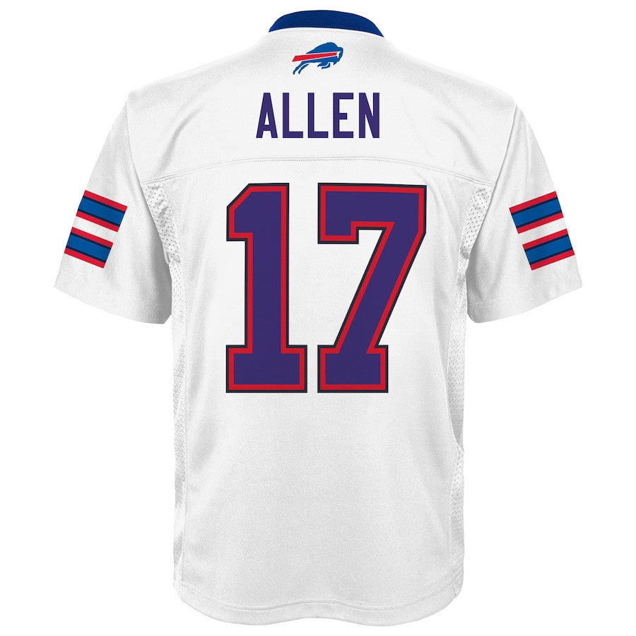Josh Allen 17 Buffalo Bills YOUTH Jersey - White