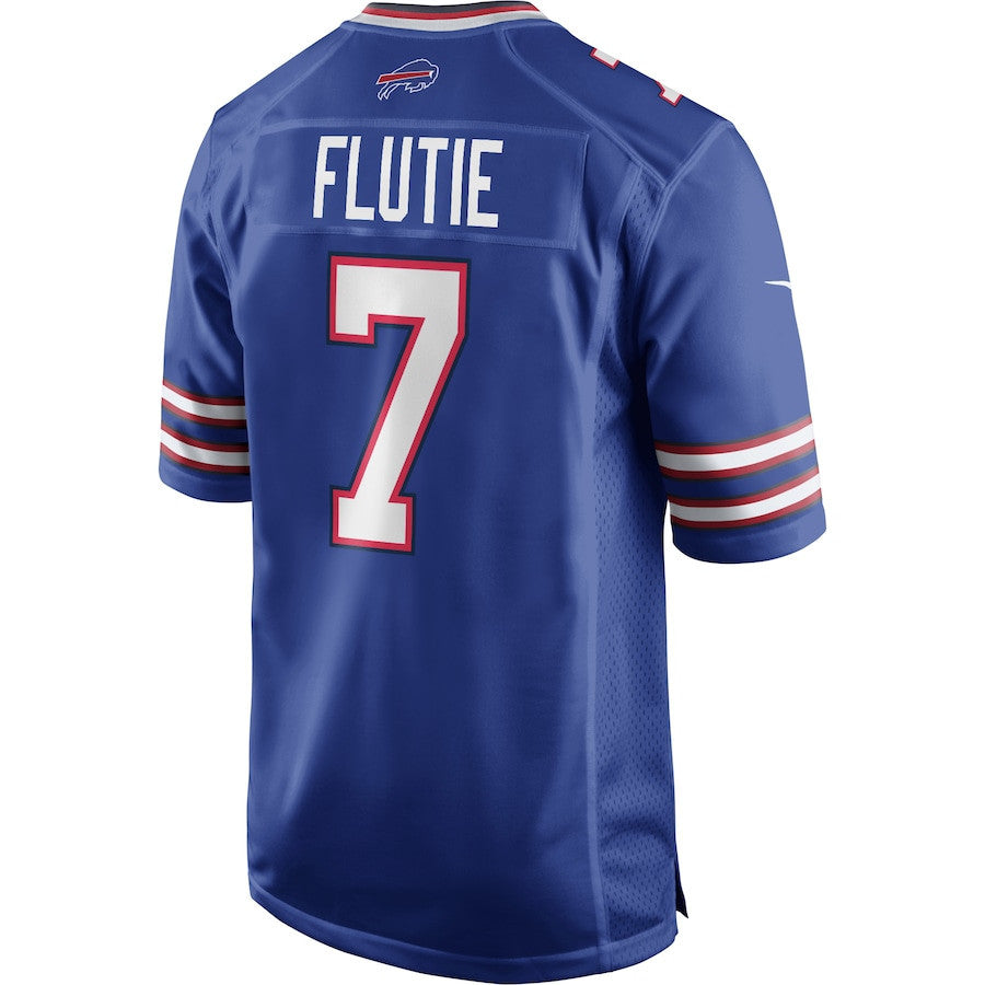 Doug Flutie 7 Buffalo Bills Men Game Retired Jersey - Royal