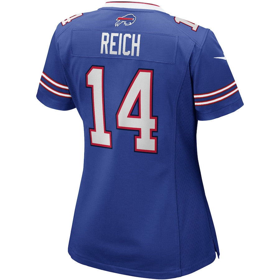 Frank Reich 14 Buffalo Bills Women Game Retired Jersey - Royal