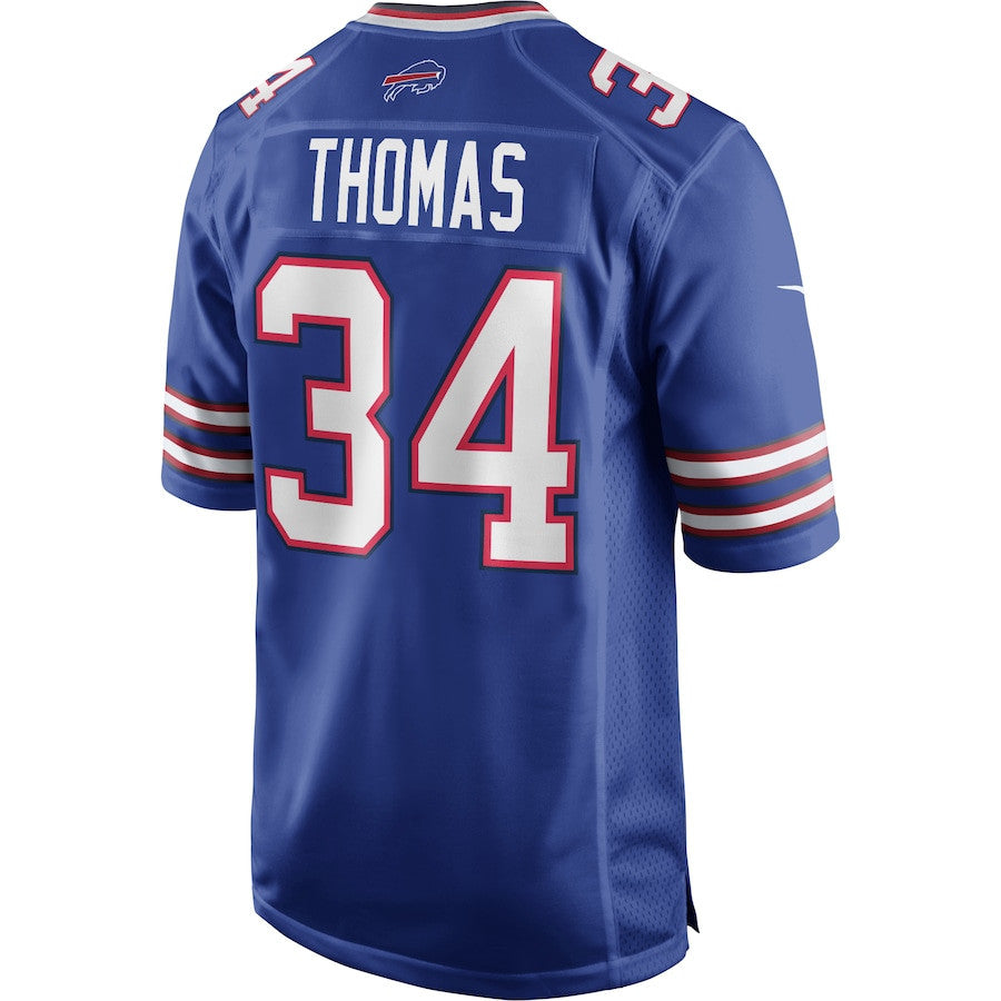 Thurman Thomas 34 Buffalo Bills Men Game Retired Jersey - Royal