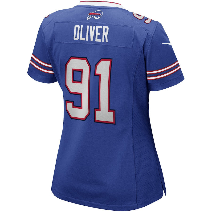 Ed Oliver 91 Buffalo Bills Women Game Jersey - Royal