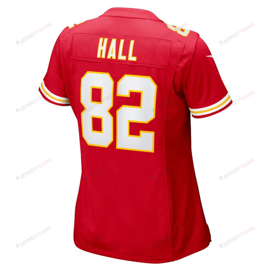 Dante Hall 82 Kansas City Chiefs Women's Retired Game Jersey - Red
