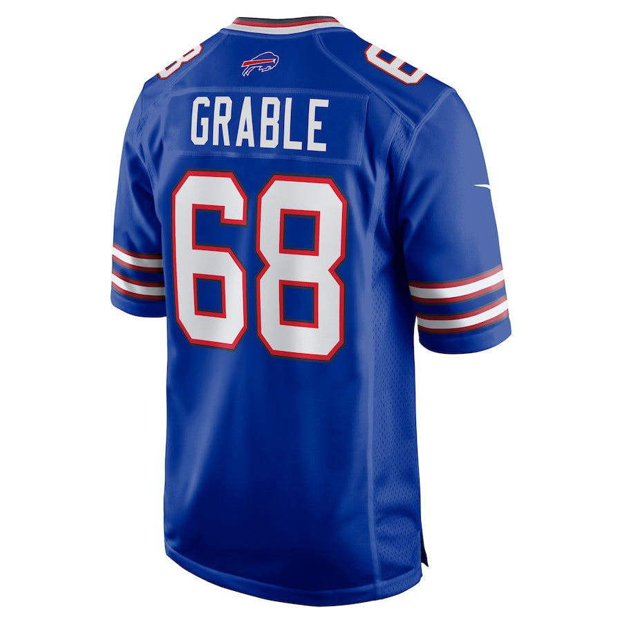 Tylan Grable 68 Buffalo Bills Game Men Jersey - Royal
