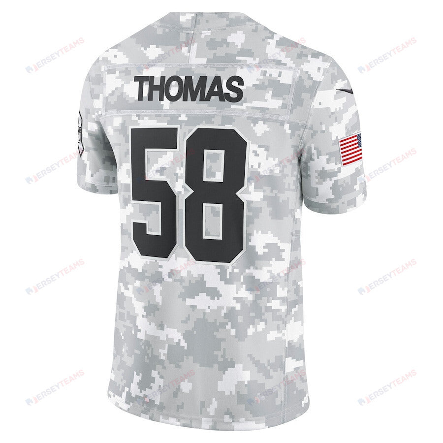 Derrick Thomas 58 Kansas City Chiefs 2024 Salute to Service Retired Player Limited Men Jersey - Arctic Camo