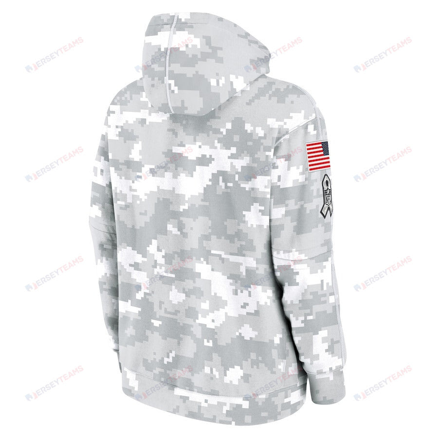 Kansas City Chiefs 2024 Salute to Service Club Fleece Pullover Men Hoodie - Arctic Camo