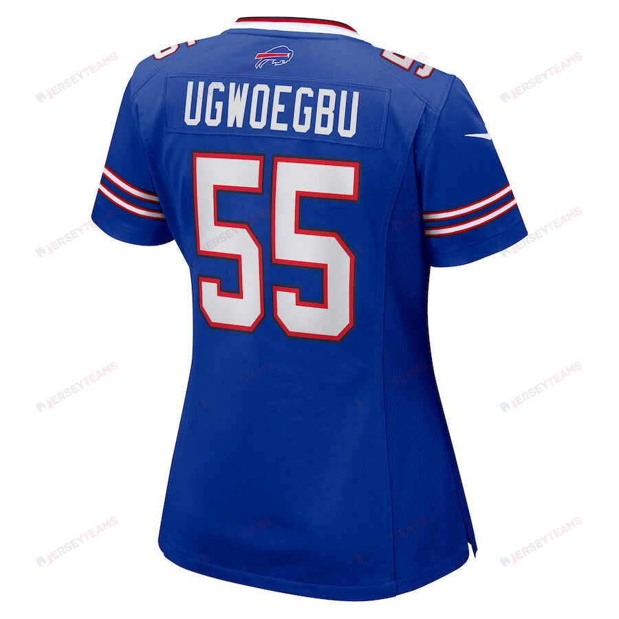 David Ugwoegbu 55 Buffalo Bills Women's Game Jersey - Royal