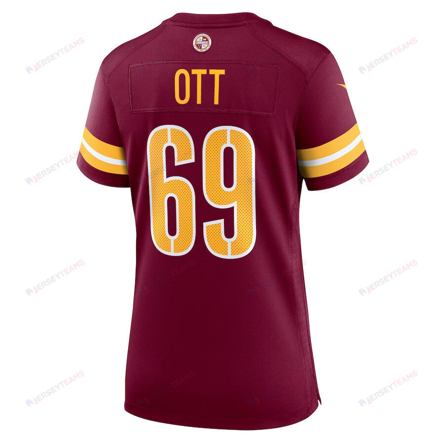 Tyler Ott 69 Washington Commanders Women's Game Jersey - Burgundy
