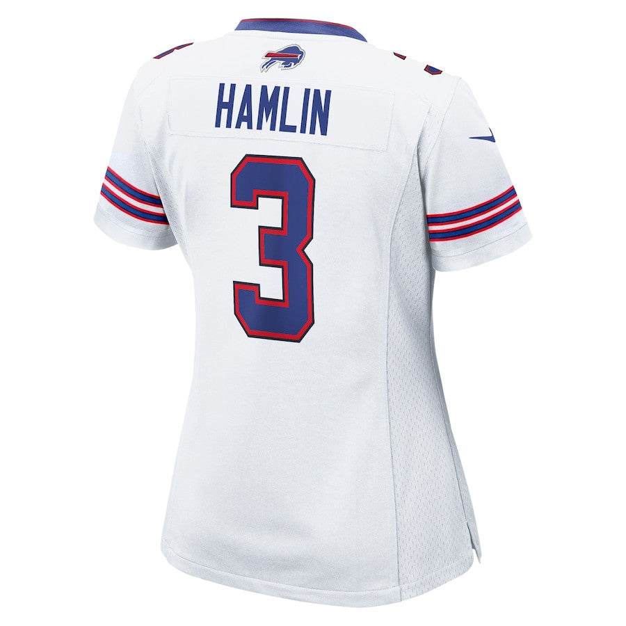 Damar Hamlin 3 Buffalo Bills Women's Game Jersey - White