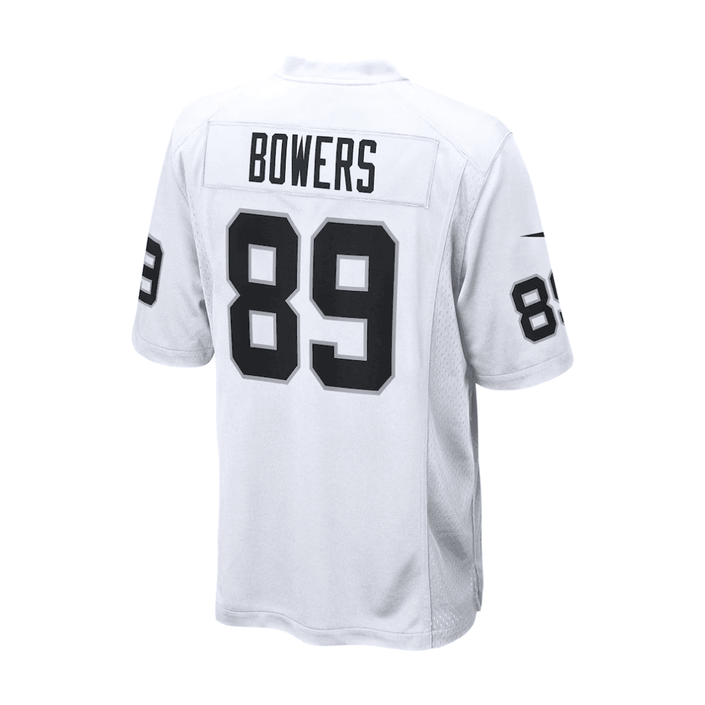 Brock Bowers 89 Las Vegas Raiders 2025 Pro Bowl Patch Game Men Jersey - White