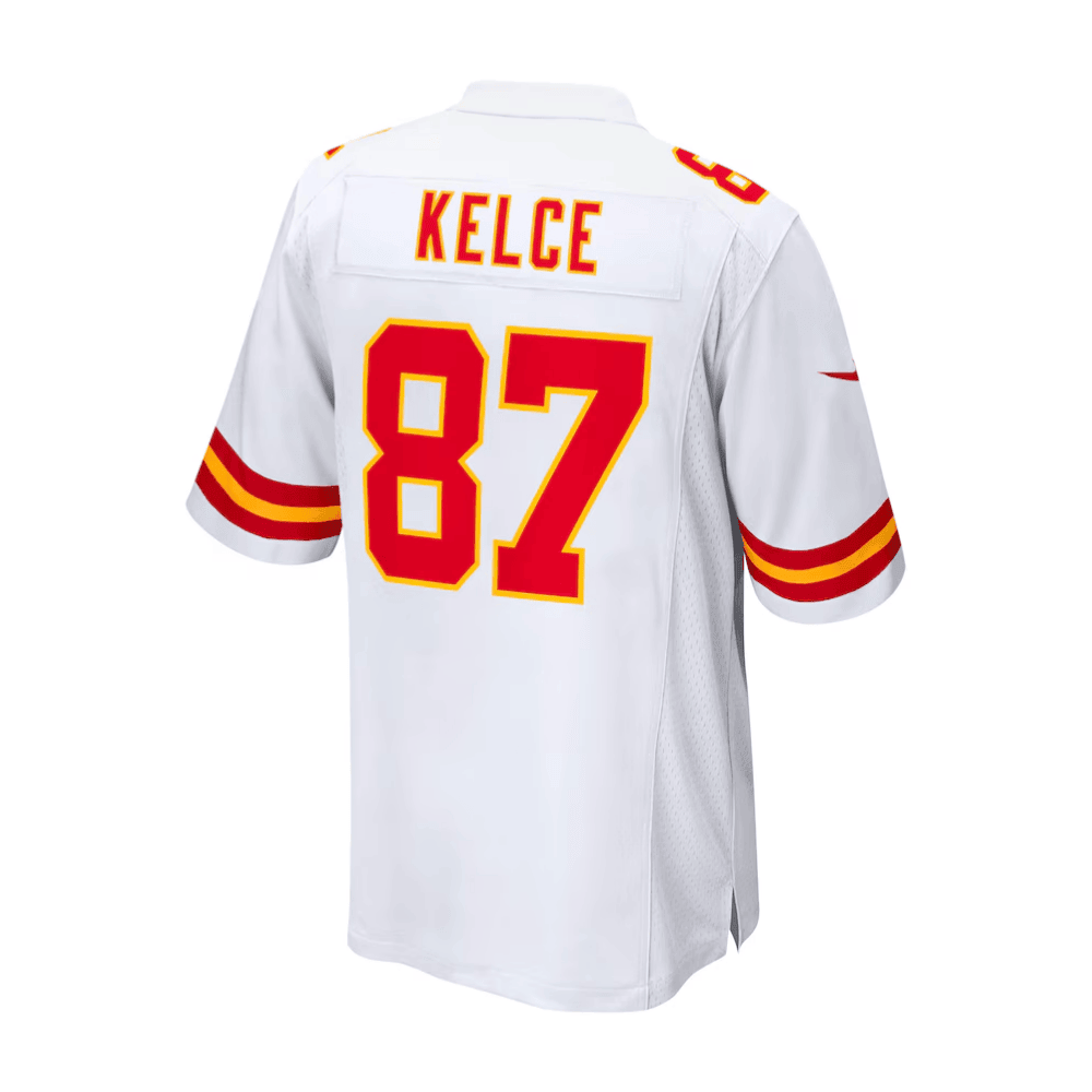 Travis Kelce 87 Kansas City Chiefs 2025 Pro Bowl Patch Game Men Jersey - White
