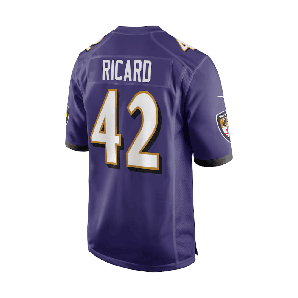 Patrick Ricard 42 Baltimore Ravens 2025 Pro Bowl Patch Game Men Jersey - Purple