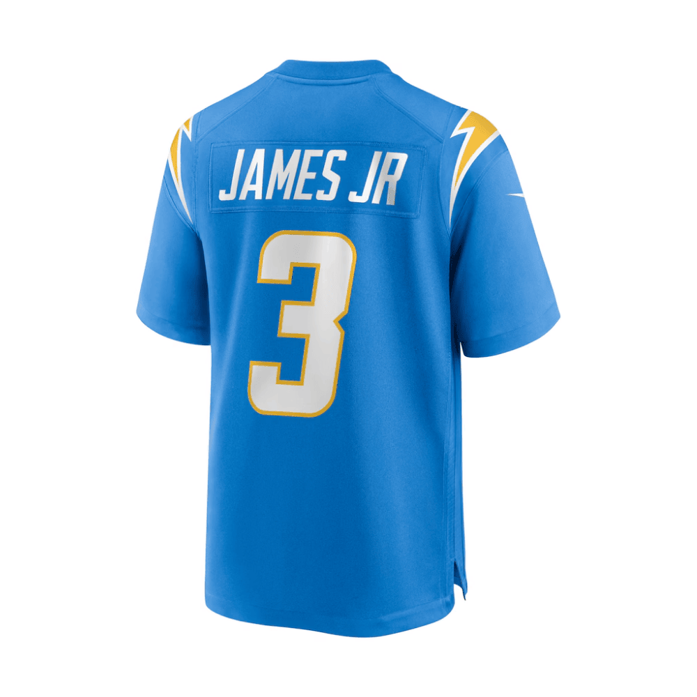 Derwin James Jr. 3 Los Angeles Chargers 2025 Pro Bowl Patch Game Men Jersey - Powder Blue