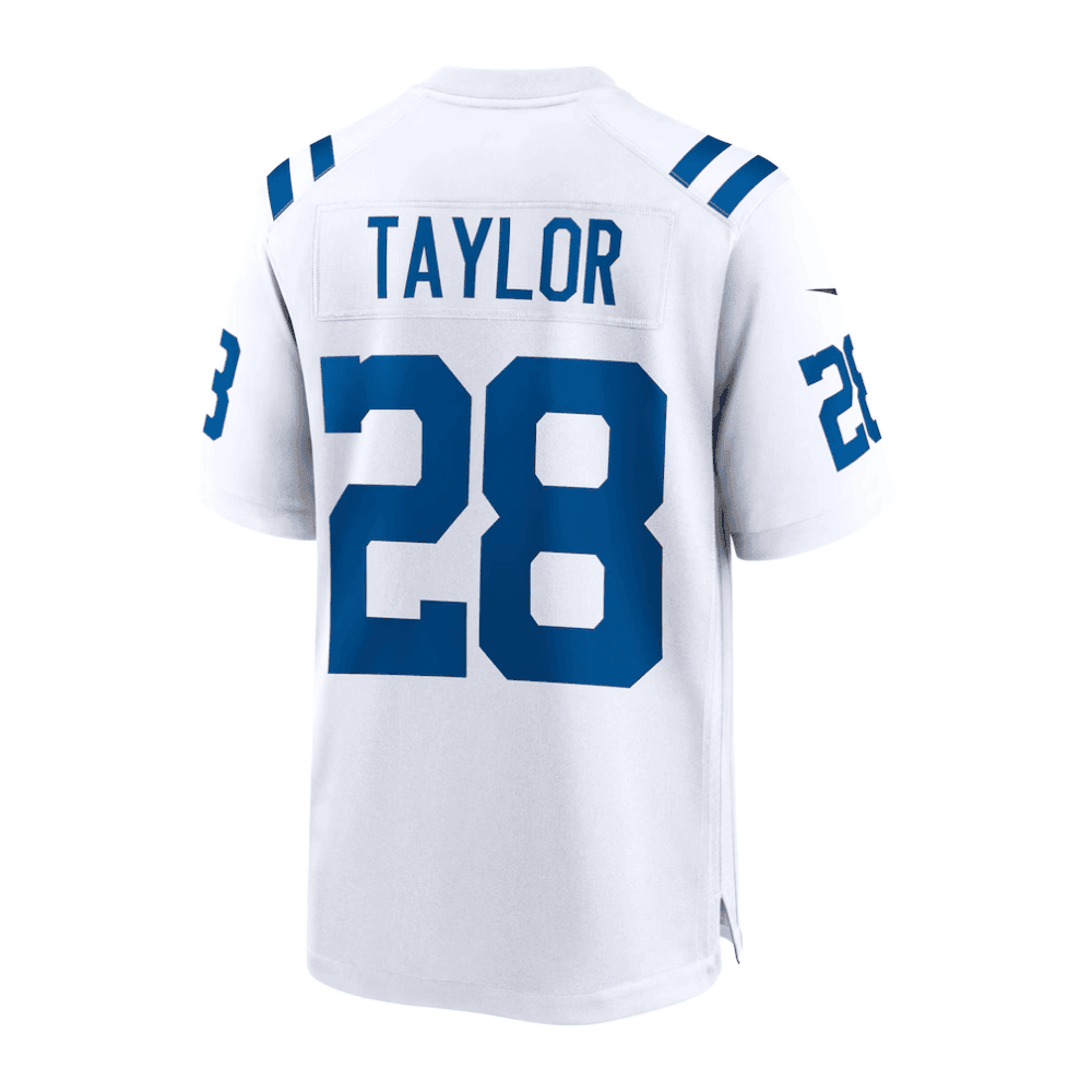 Jonathan Taylor 28 Indianapolis Colts 2025 Pro Bowl Patch Game Men Jersey - White