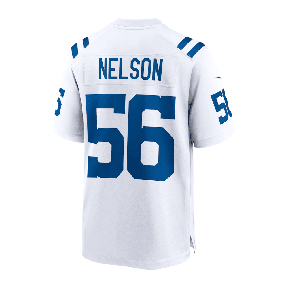 Quenton Nelson 56 Indianapolis Colts 2025 Pro Bowl Patch Game Men Jersey - White