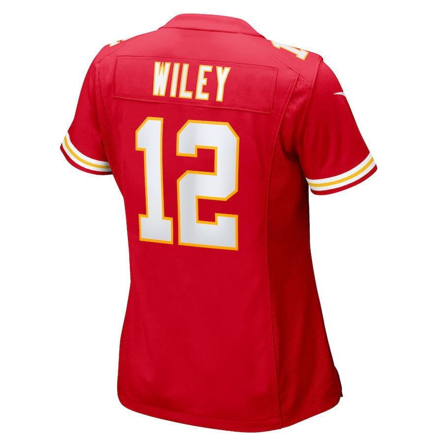 Jared Wiley 12 Kansas City Chiefs Women's Game Jersey - Red