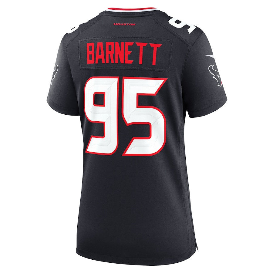 Derek Barnett 95 Houston Texans Women's Team Game Jersey - Navy