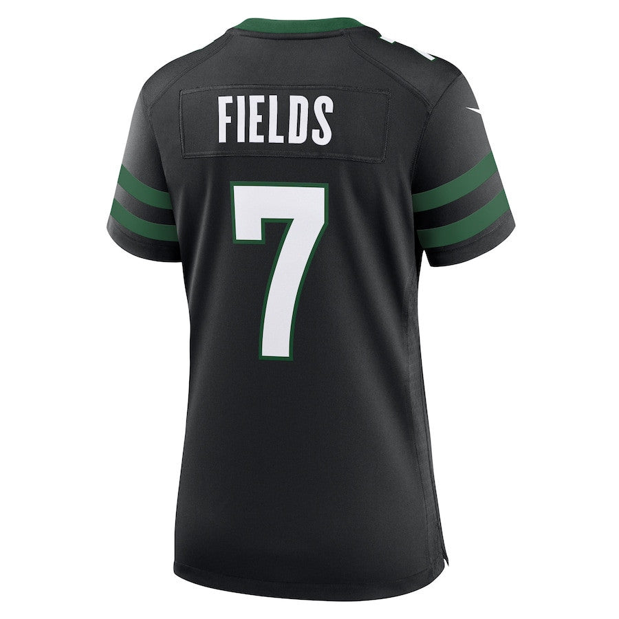 Justin Fields 7 New York Jets Alternate Game Player Women Jersey - Black