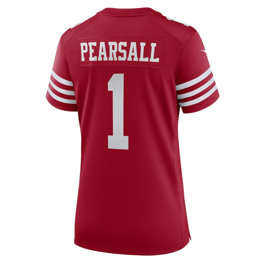 Ricky Pearsall 1 San Francisco 49ers Women's Team Game Jersey - Scarlet