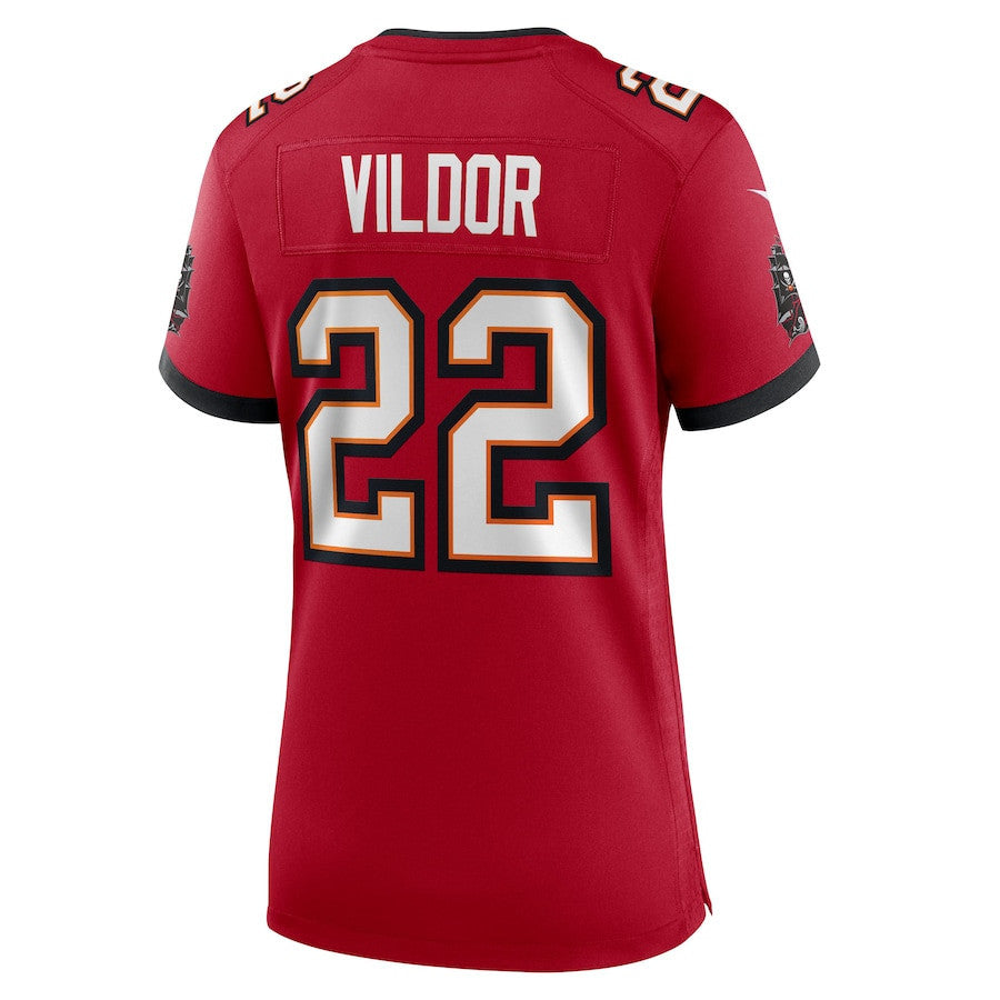 Kindle Vildor 22 Tampa Bay Buccaneers Women's Team Game Jersey - Red