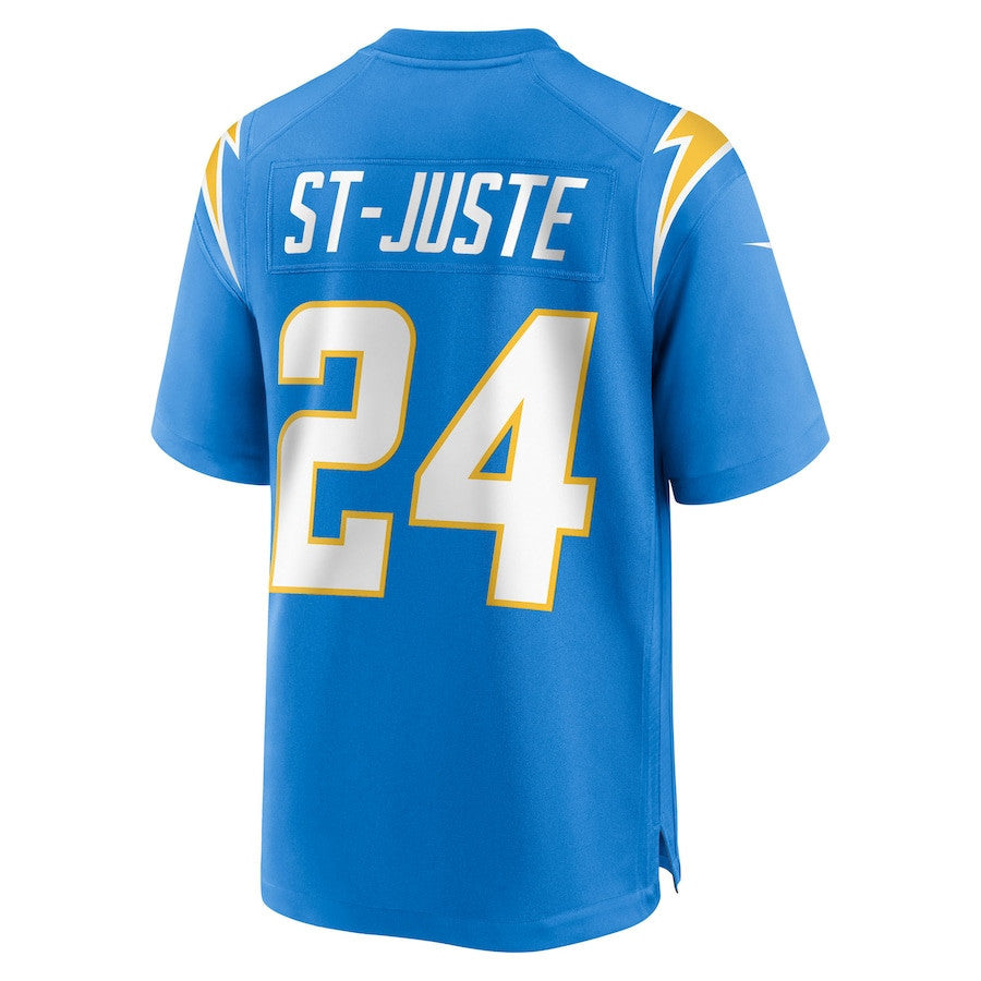 Benjamin St-Juste 24 Los Angeles Chargers Team Game Men Jersey - Powder Blue