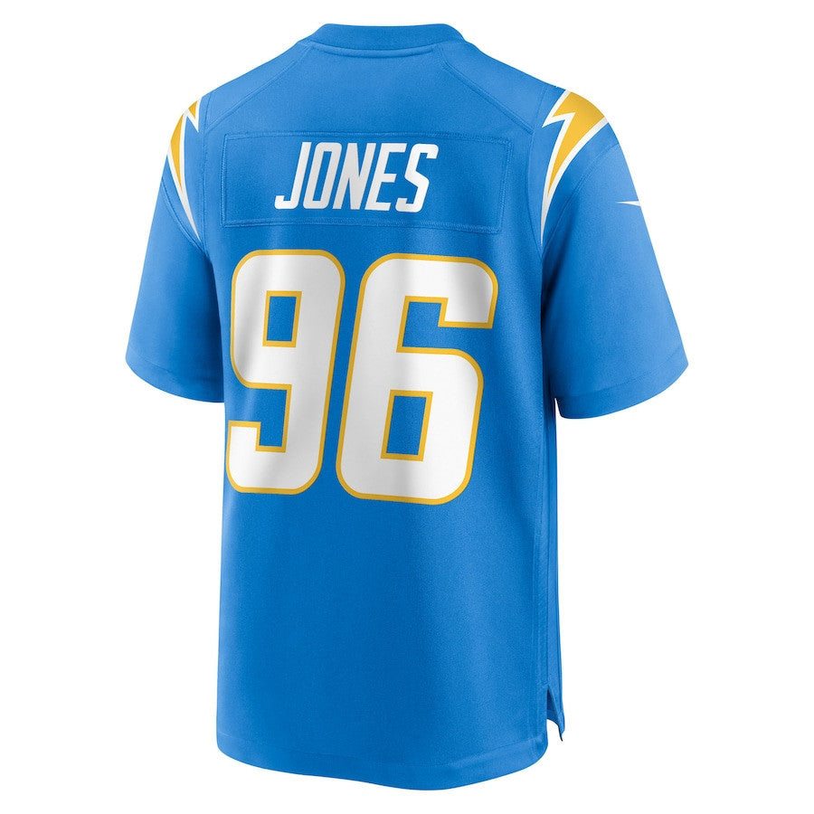 Naquan Jones 96 Los Angeles Chargers Team Game Men Jersey - Powder Blue