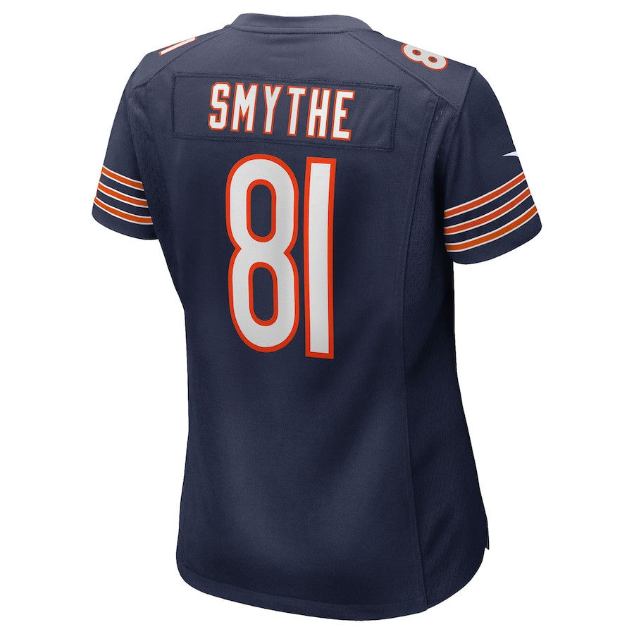 Durham Smythe 81 Chicago Bears Women's Team Game Jersey - Navy