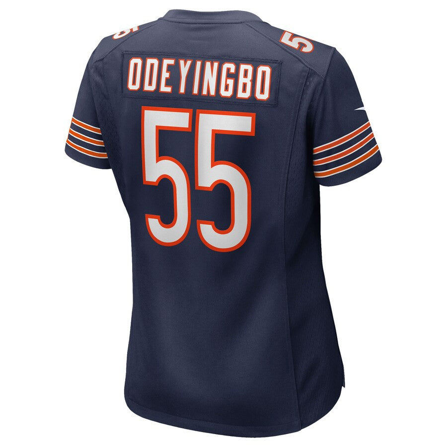 Dayo Odeyingbo 55 Chicago Bears Women's Team Game Jersey - Navy